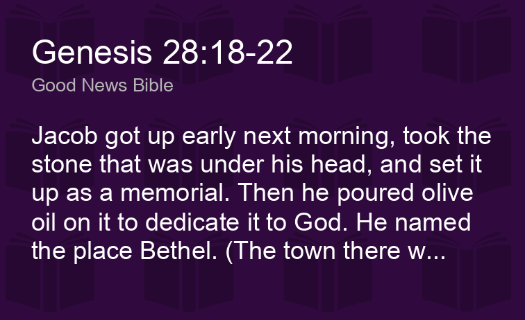 Genesis 28:18-22